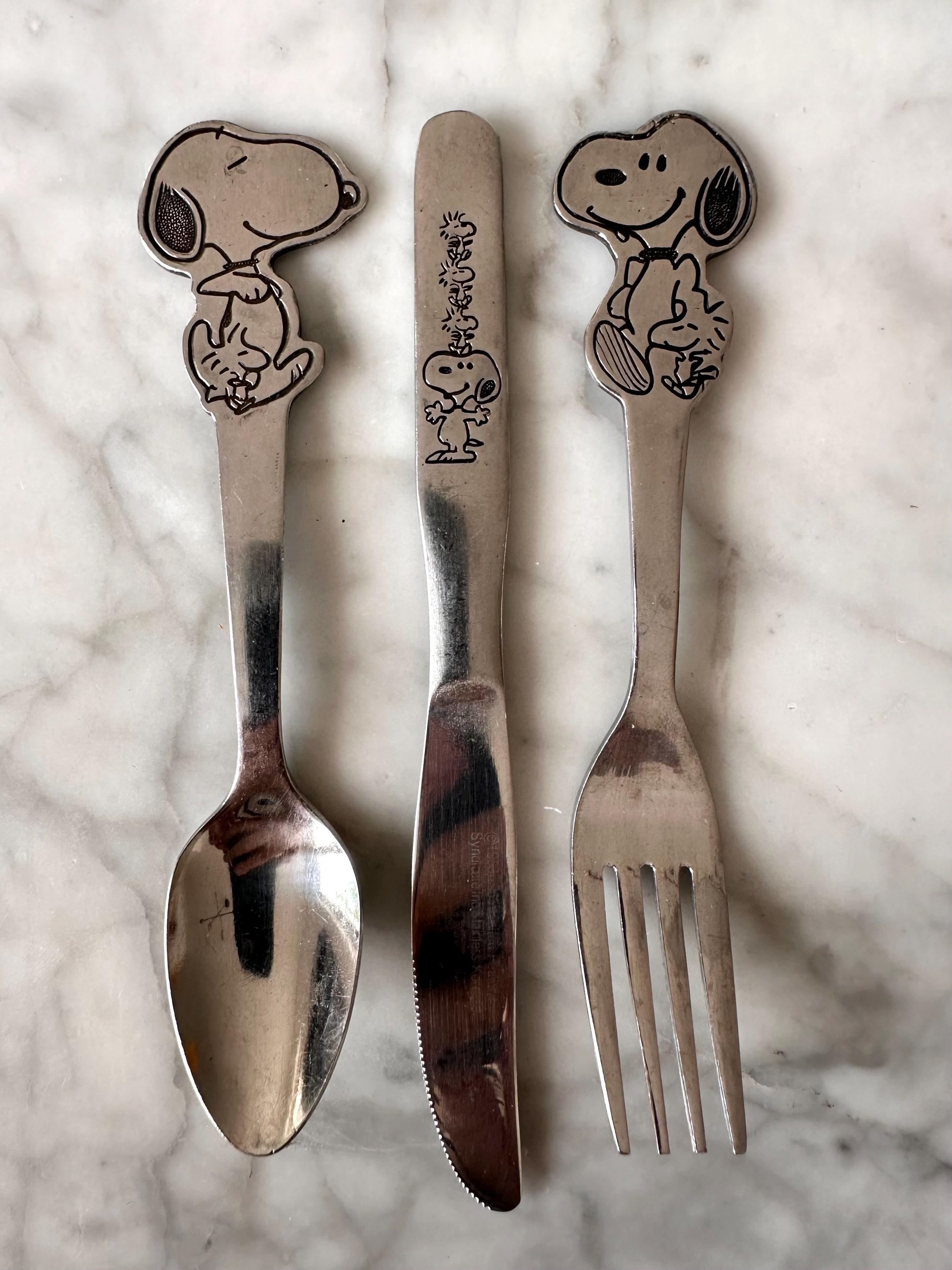 Snoopy Cutlery - Etsy