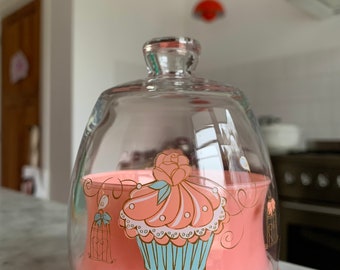 Bicchiere per cupcake standard vintage Roze