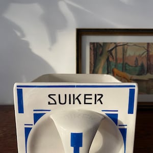 Suiker lade back Société Céramique Maastricht Holland Antik