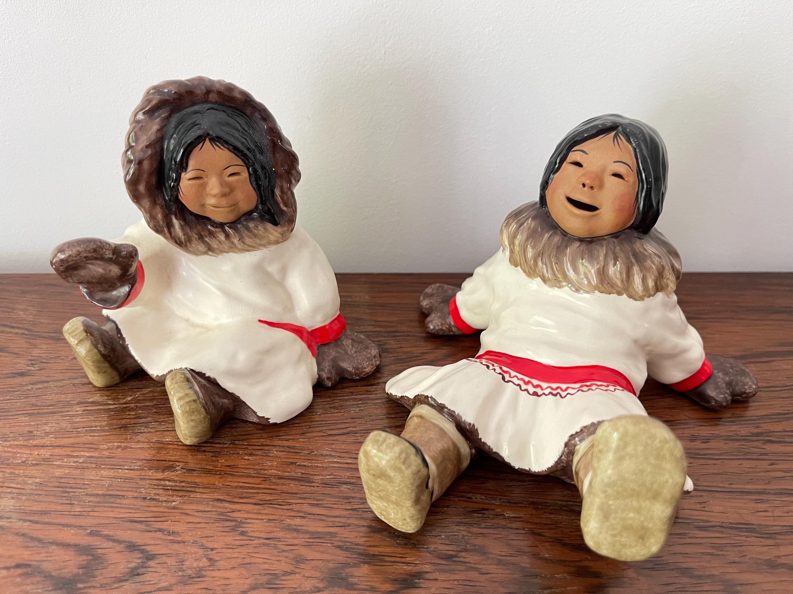 C.アラン・ジョンソン　エスキモー　陶器フィギュア C alan johnson - Etsy 日本