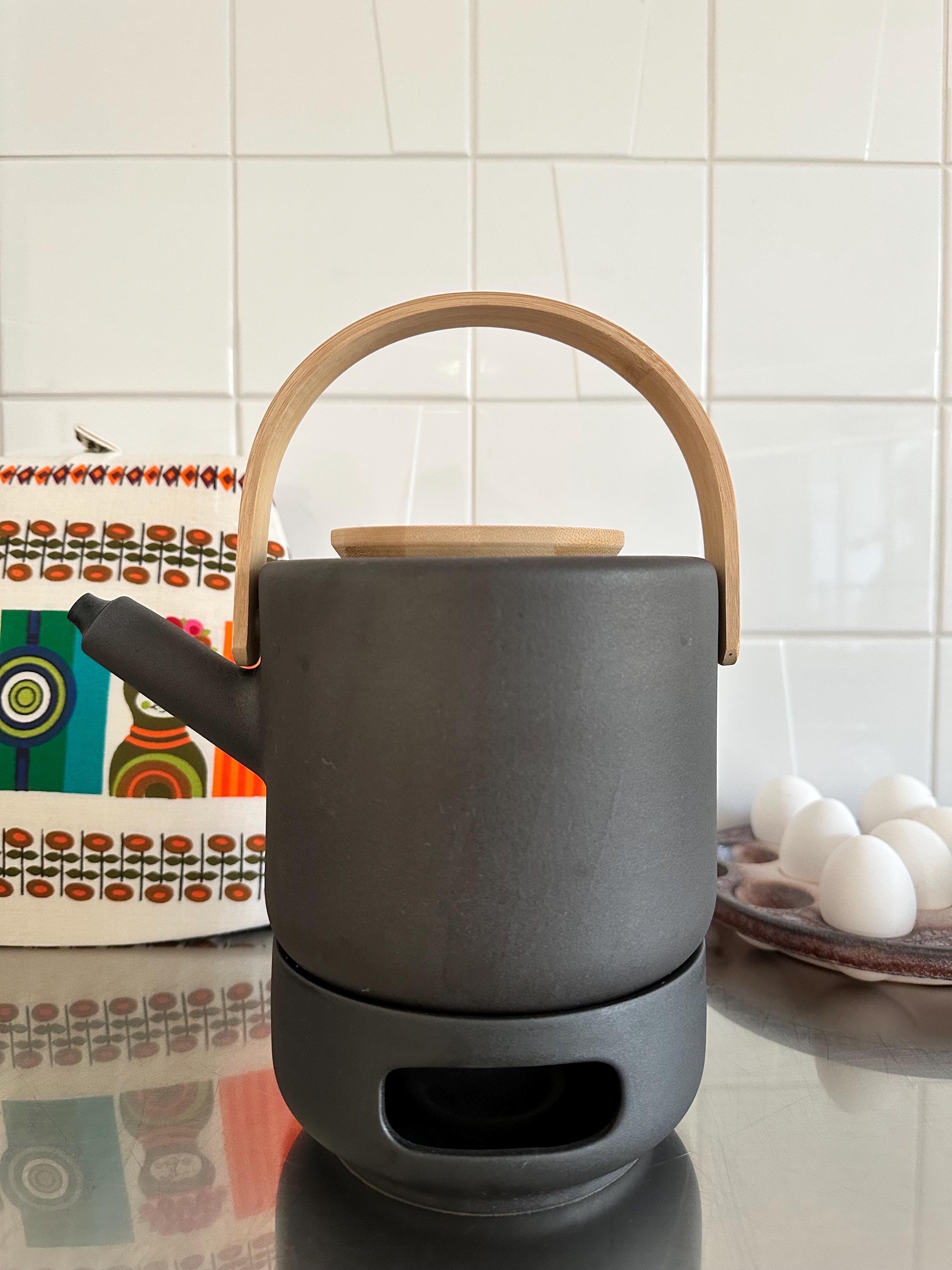 Stelton Set Theo theepot en Stvchen Design Francis Cayouette zwarte Bambus  - Etsy sterreich