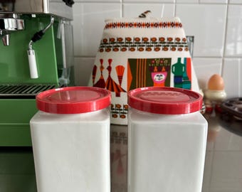 Richard Lindh Arabia Finland Storage Jars Set Ceramic Melamine Vintage 1960s