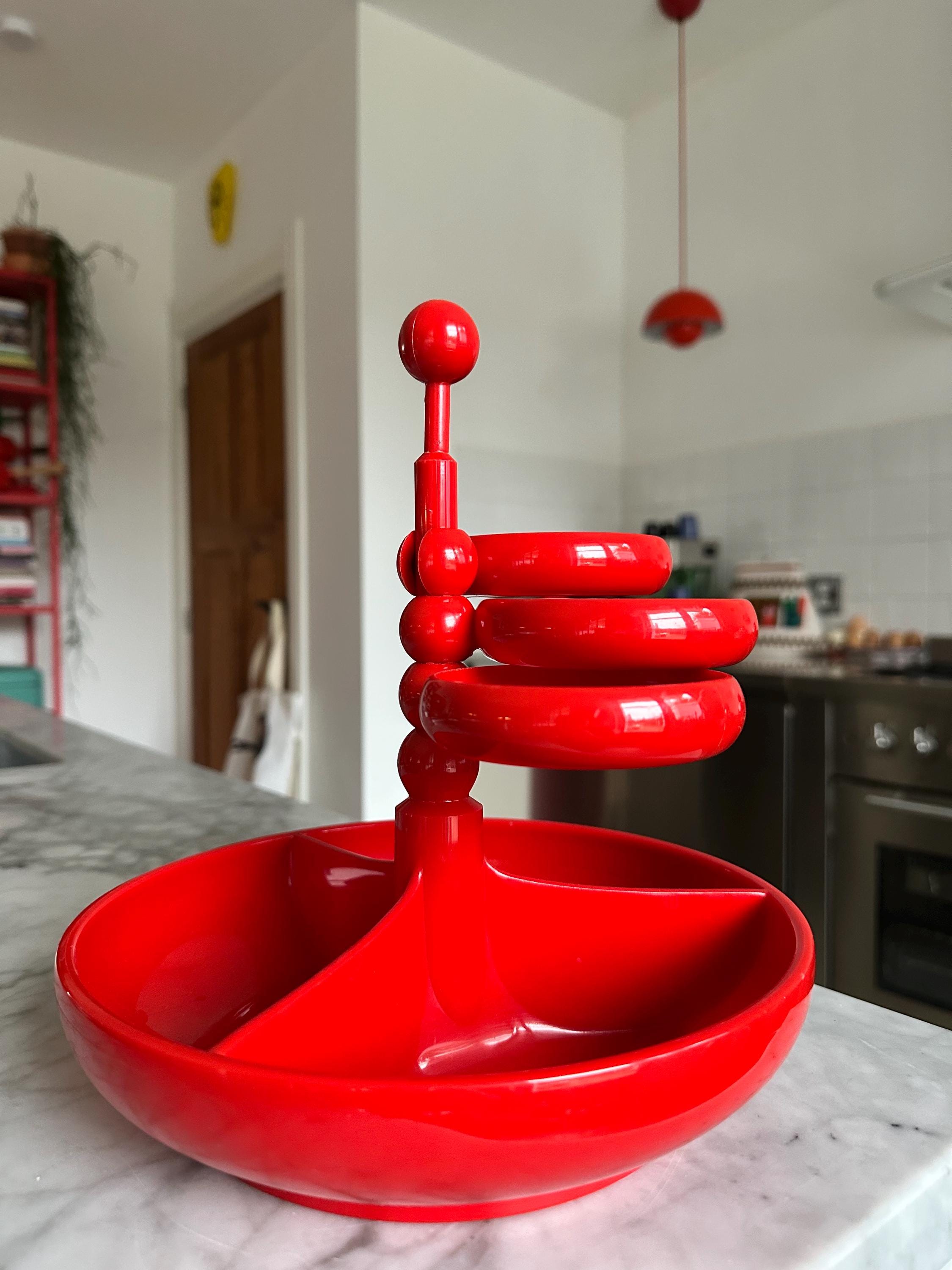 Étagère Rouge Vintage EMSA Pots À Épices H 41,5