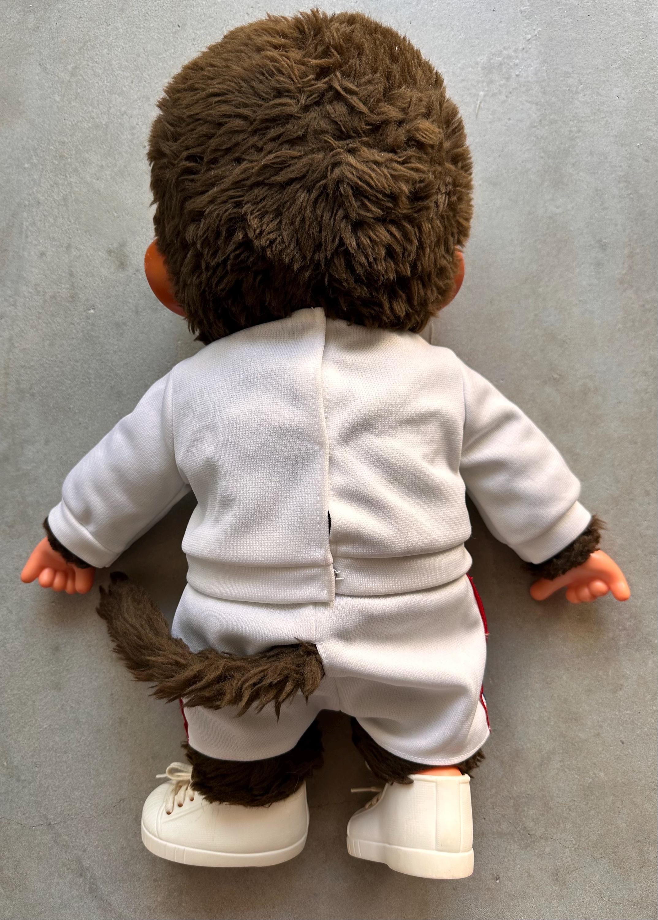 モンチッチ・モンチッチ・セキグチ XL 45cm。ヴィンテージ ブルー