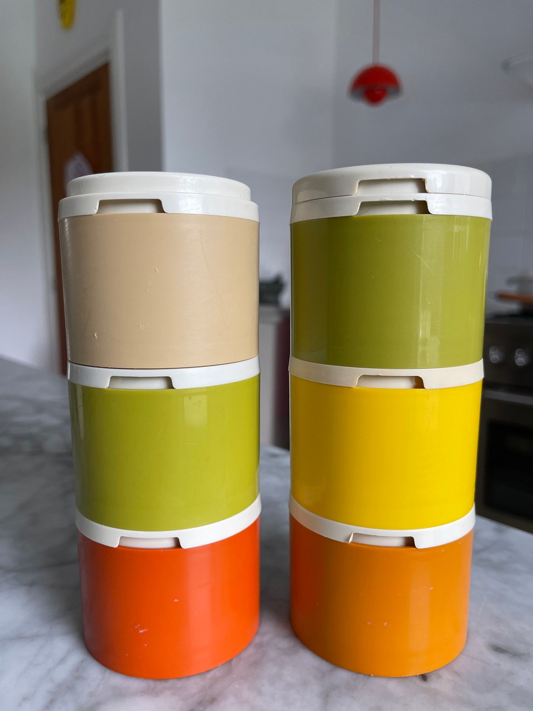Tupperware Kruidenpotjes Bakjes Vintage Jaren 70 Etsy