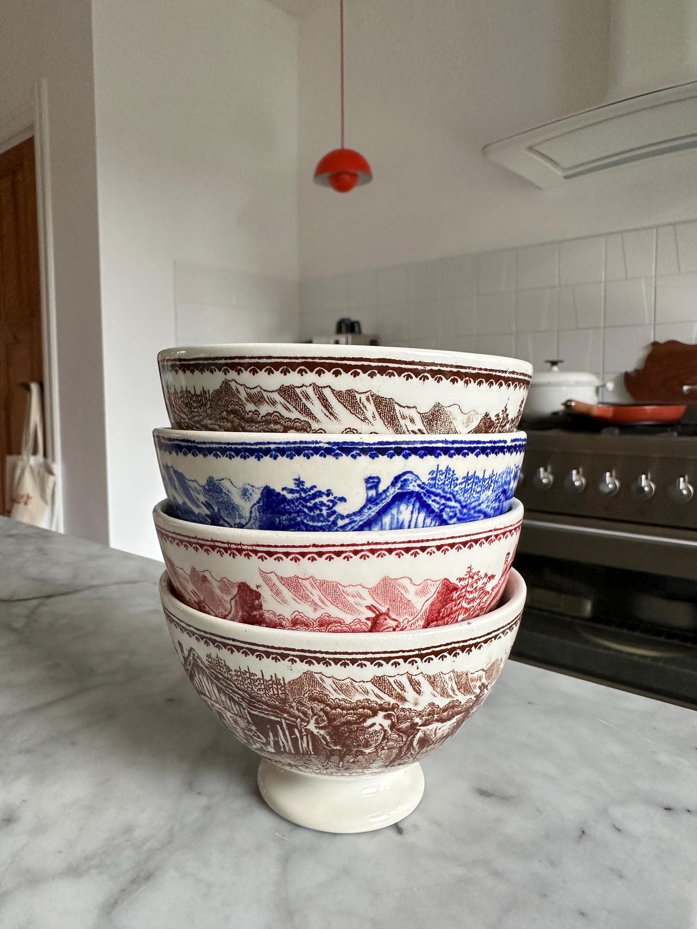 Boch Frères Belgium Decor Alpes ヴィンテージ スモール ベルギー 