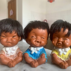 Emotionele expressiepoppen Vintage Hong Kong Iwai Kawaii Set