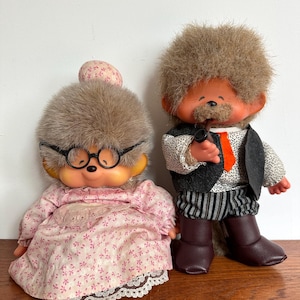 Monchhichi Vintage Oma En Opa Grootouders 1974 Sekiguchi Gemaakt