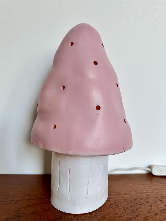 Heico Germany Lampe Kinder Lampe Figur Vintage 90er Jahre Pink Pilz LED