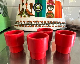 Rare Set of 4 LU PETIT-BEURRE Nantes Biscuit Rubber Coasters Made
