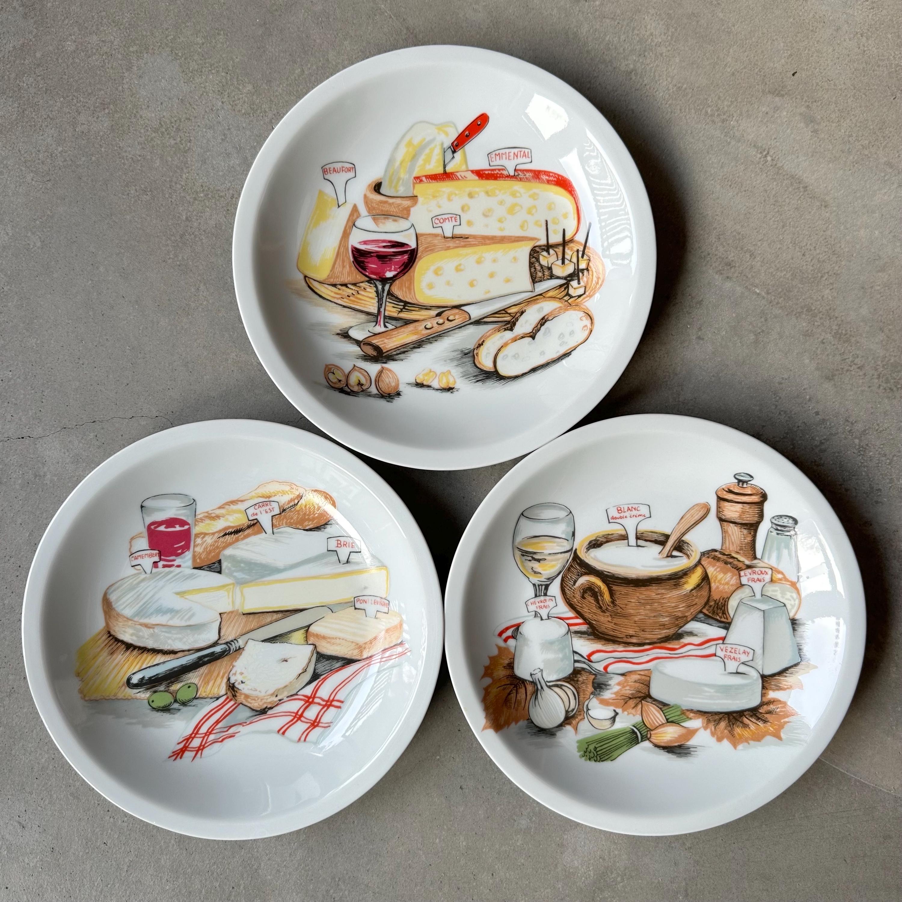 Assiette Creuse Vintage – Motif Fraises Et Feuilles De Vigne En Relief – Pierre De Fer