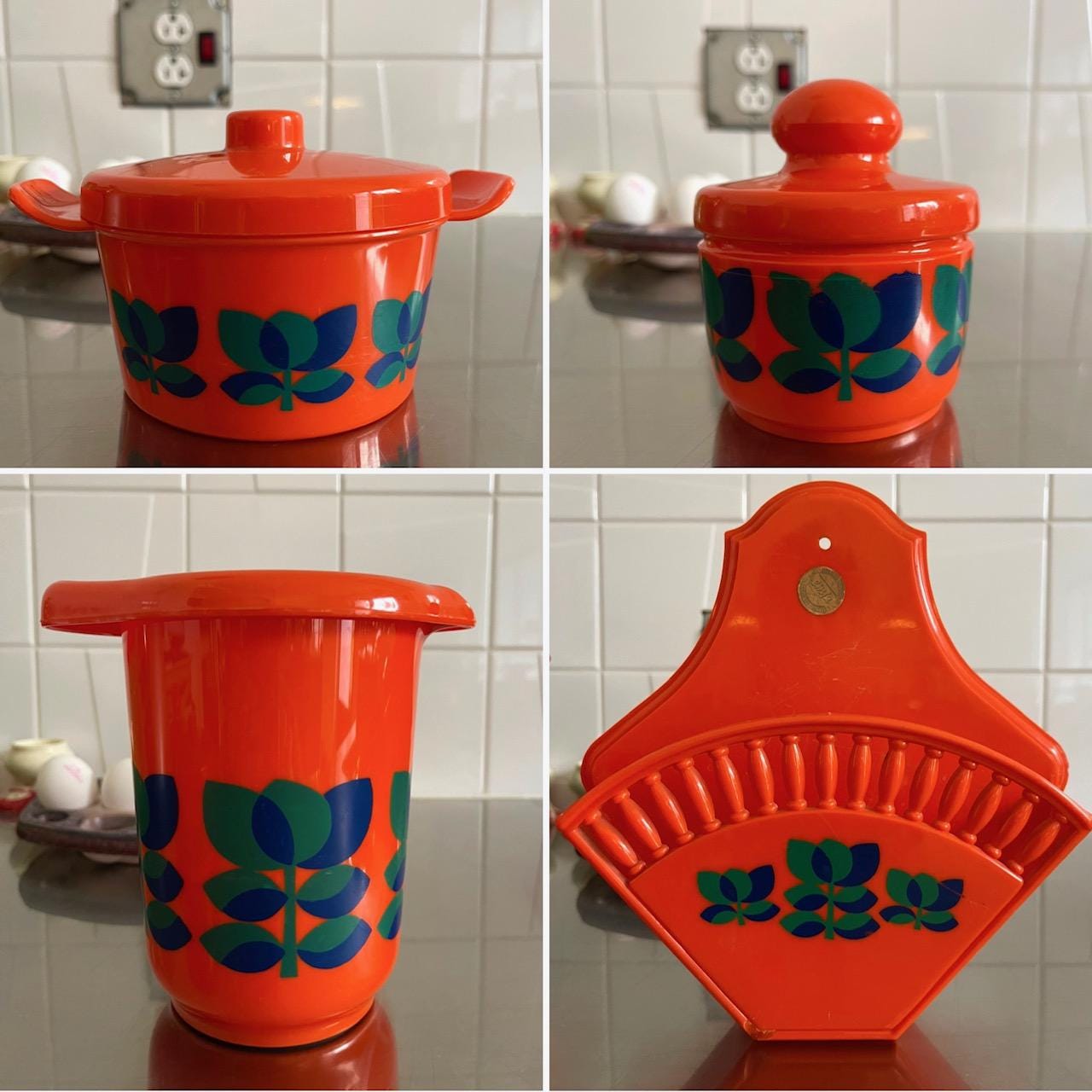 Emsa Germany Orange Mengkom Vintage Jaren 70 - Etsy
