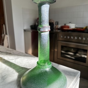 マヨルカガラス　花瓶　スペイン　　吹きガラス　美術民藝　工芸品　アンティーク マヨルカガラス 花瓶 スペイン 吹きガラス 美術民藝 工芸品