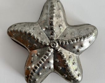 Schokoladenform Seestern Vintage vernickelt Vintage