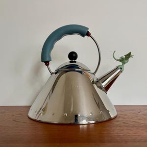 Alessi Michaelgraves ontwerp fluitketel jaren 80 Flure paal Modern RVS Draak