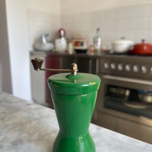 Vintage nootmuskaatmolen Marlux France groen