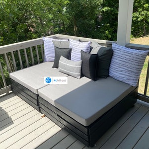 40&quot;x48&quot;x4&quot; 1x Sitting Pallet Cushion or 101.6x122x10cm many Colours available, Outdoor fabric