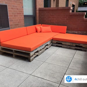65&quot;x40&quot;x4&quot; 1x Sitting Pallet Cushion or 165.10x101.60x10cm many Colours available, Outdoor fabric