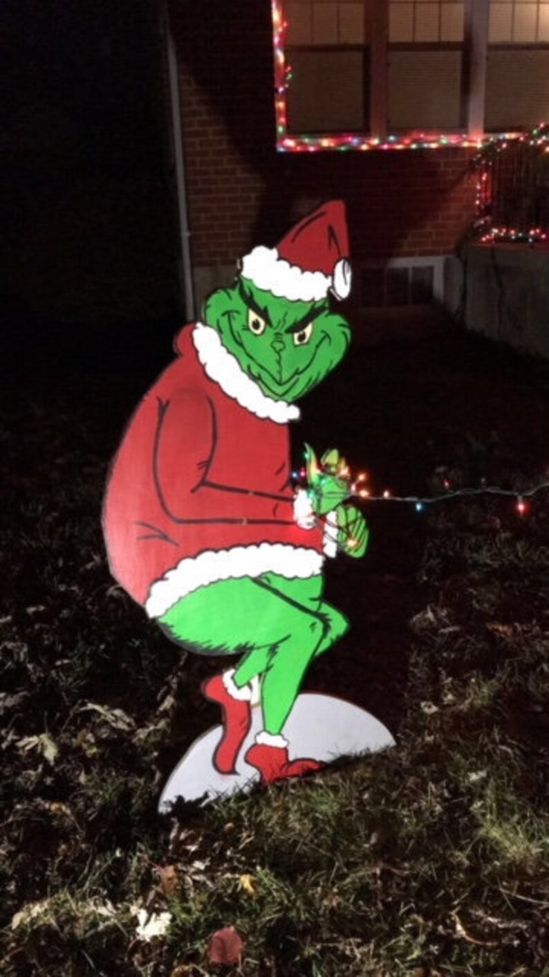 Grinch Christmas Decoration  Etsy