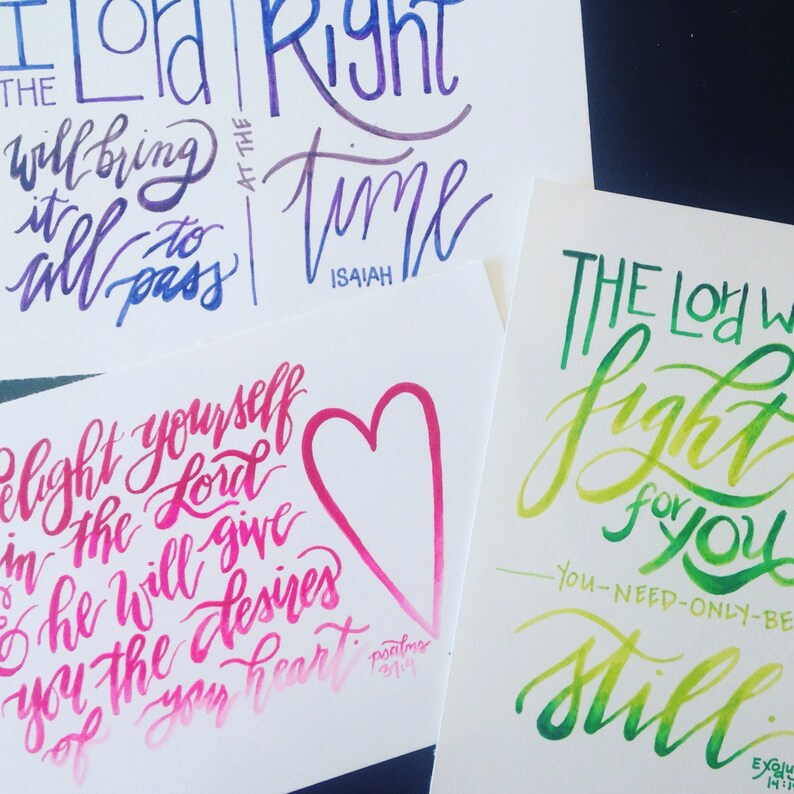 Custom Quote or Bible Verse | Original Hand Lettered Design ...