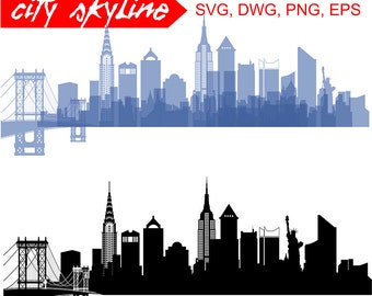 New York Silhouette Etsy
