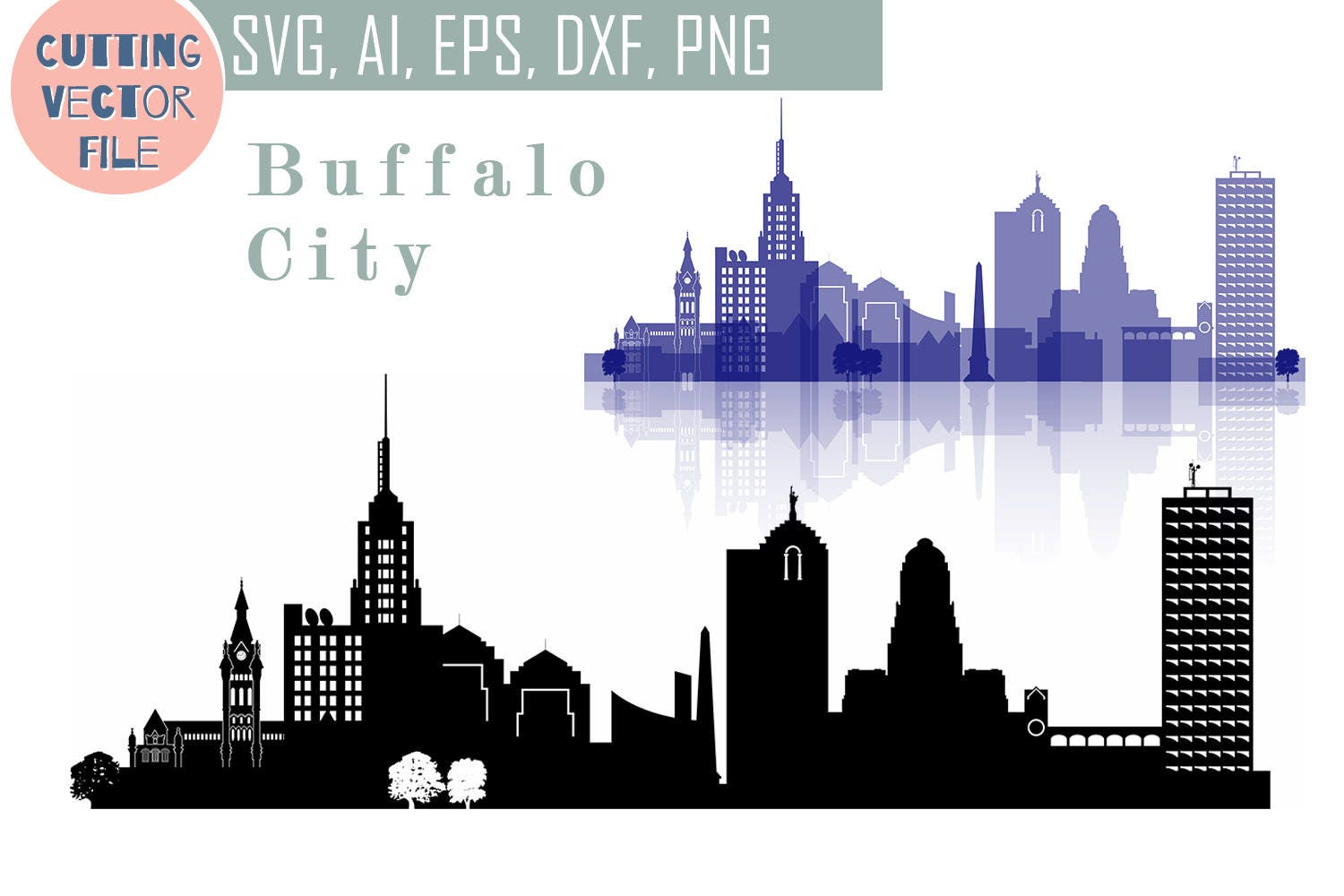 buffalo city skyline buffalo city skyline