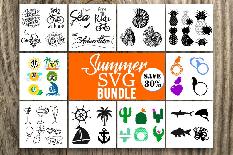 Download Summer Svg Bundle Super Sale 80 Off Summer Design Bundle Etsy PSD Mockup Templates