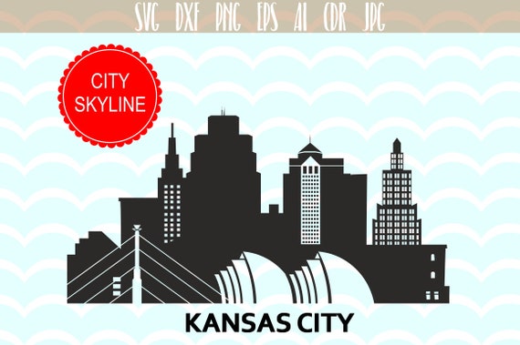 Kansas City Svg Usa Vektor Skyline Kansas City Silhouette Etsy