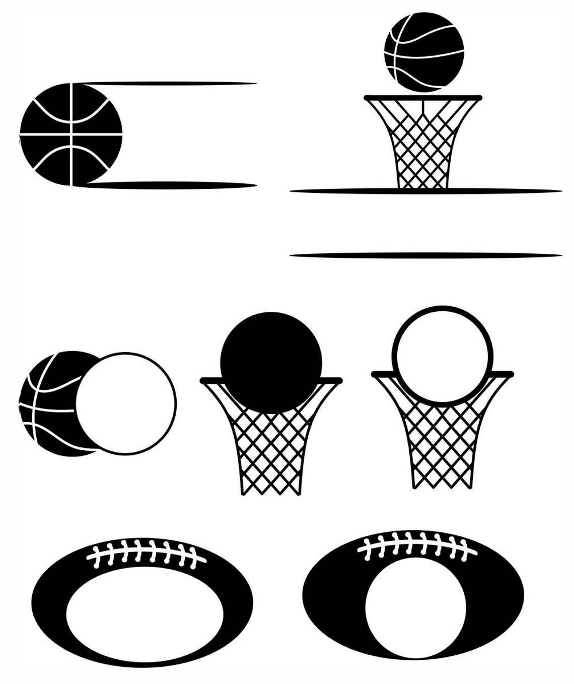 Boys Monograms SVG Kids Vector Monogram Sport Diy Monogram | Etsy