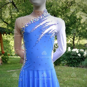 Figure skating dress, Roller skating dress, Show dance, Acrobatic Rock&#39;n&#39;Roll, Twirling, Lyrical dance- SOLD