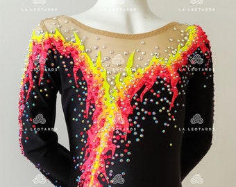 Rhinestone Figure Skating Costume: Acro Show Dance Unitard