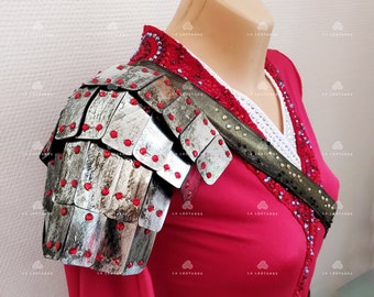 Armor Figure Skating Dress: Rhinestone Show Dance Costume