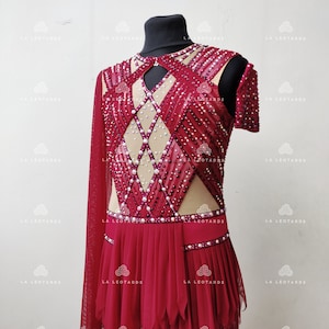 Competition Dance costume, Lyrical dance costume, Contemporary dance costume, Show dance costume, Figure skating dress - SOLD