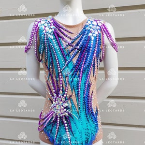 Competition Rhythmic Gymnastics Leotard, Roller skating dress, Show dance, Acrobatic Rock&#39;n&#39;Roll, Twirling, Figure skating dress - SOLD