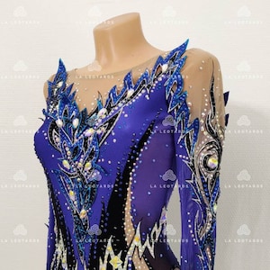 Competition Rhythmic Gymnastics Leotard, Roller skating dress, Show dance, Acrobatic Rock&#39;n&#39;Roll, Twirling, Figure skating dress