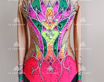 Competition Aerobic Gymnastics leotard, Acro costume, Roller skating , Show dance, Rhytmic Gymnastic leotard- SOLD