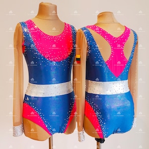 Vintage stile Aerobic Gymnastics leotard, Acro costume, Roller-skating  , Show dance, Rhythmic Gymnastic leotard- SOLD