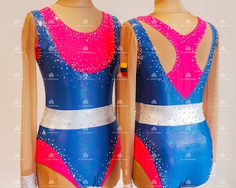 Vintage stile Aerobic Gymnastics leotard, Acro costume, Roller-skating  , Show dance, Rhythmic Gymnastic leotard- SOLD