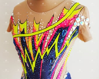 Competition Aerobic Gymnastics Leotard, Rhythmic Gymnastic Leotard, Show Costume