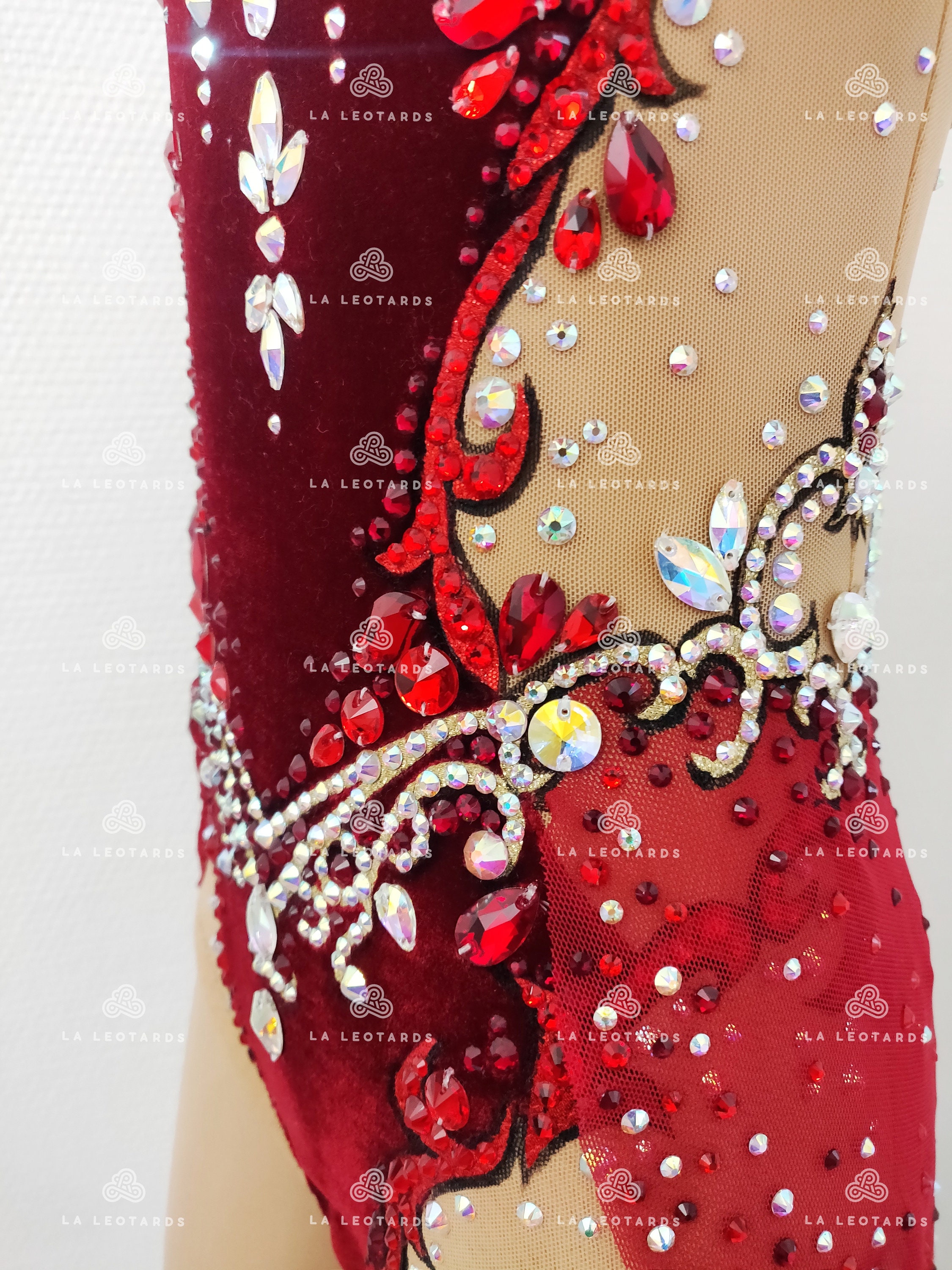 Body Danza Classica Donna - Ricamo Floreale, Chiffon, Senza Maniche - Per Balletto, Pattinaggio E Spettacoli