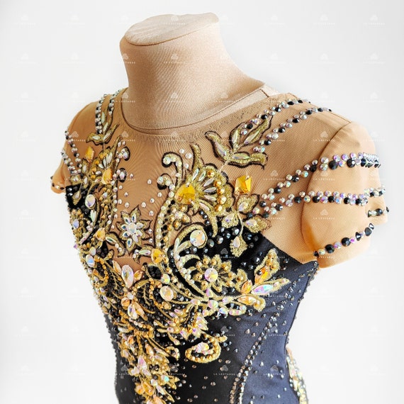 gold leotard dress Farrah Leotard main image 1