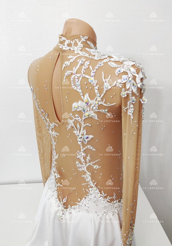 Alvivi Abito Da Danza Lirica Donna Chiffon Leotards Body Da Pattinaggio Artistico Rete Patchwork Vestito Danza Classica Abito Da Ballo Danza Moderna Jazz Latino Samba Tango Blu Scuro S 124232339