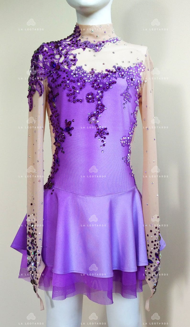 Figure skating dress Roller skating dress Show dance Etsy