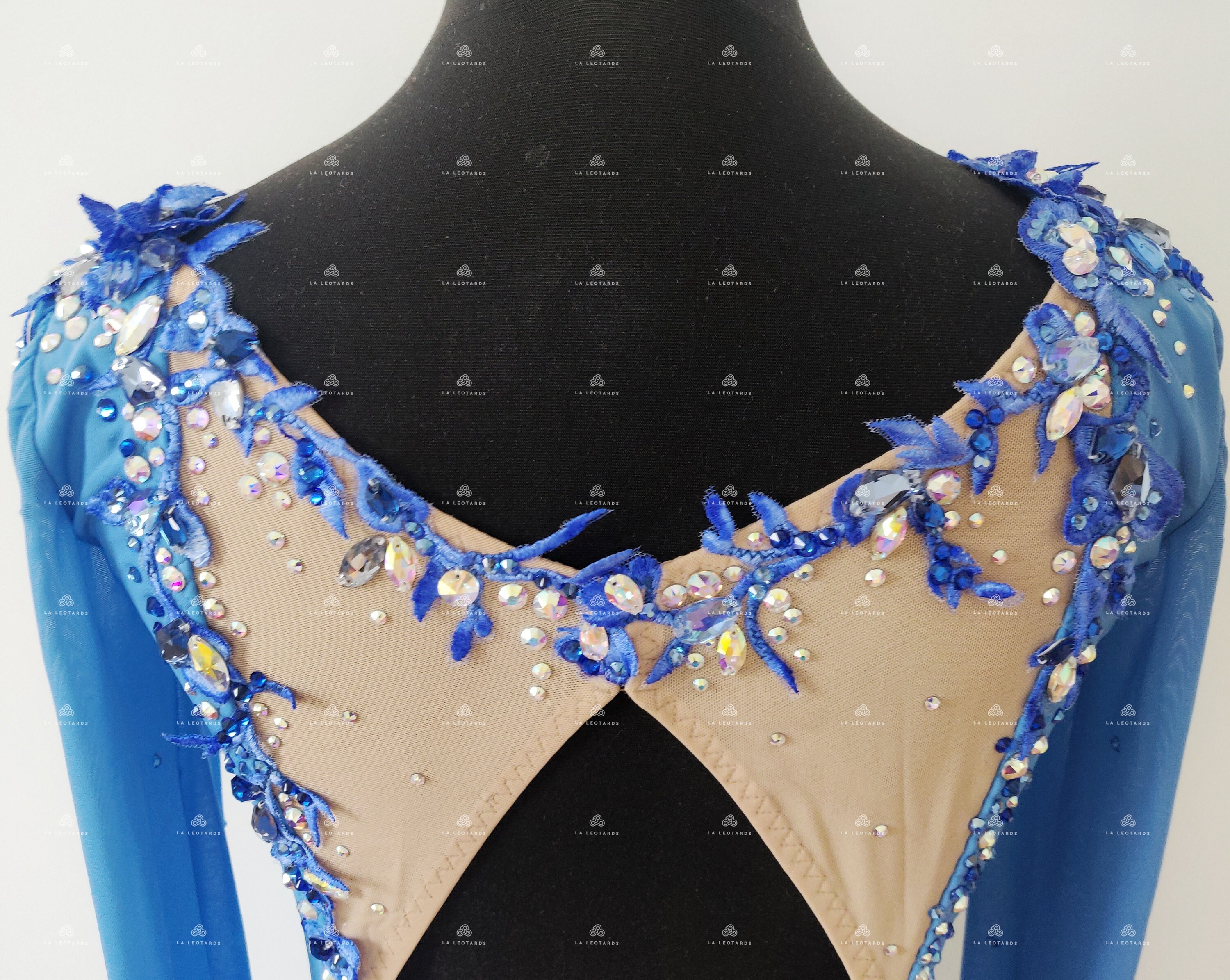 Elegant Light Blue Figure Skating Dress Roller Skate Dress Etsy