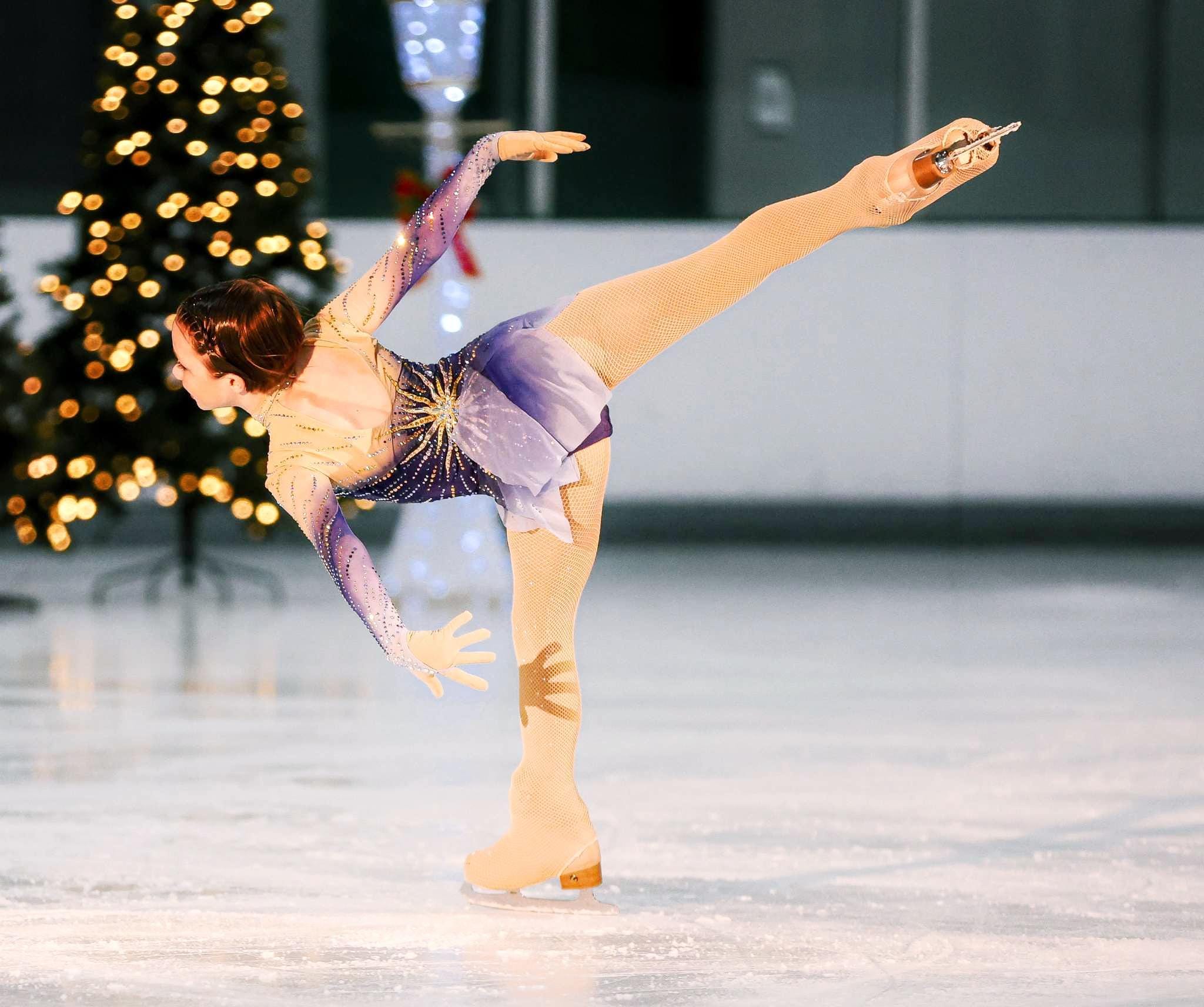 gold figure skating dress Golden ice figure skating dress