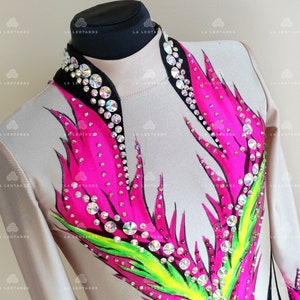 Competition Rhythmic Gymnastics Leotard, Roller skating dress, Show dance, Acrobatic Rock&#39;n&#39;Roll, Twirling, Figure skating dress - SOLD