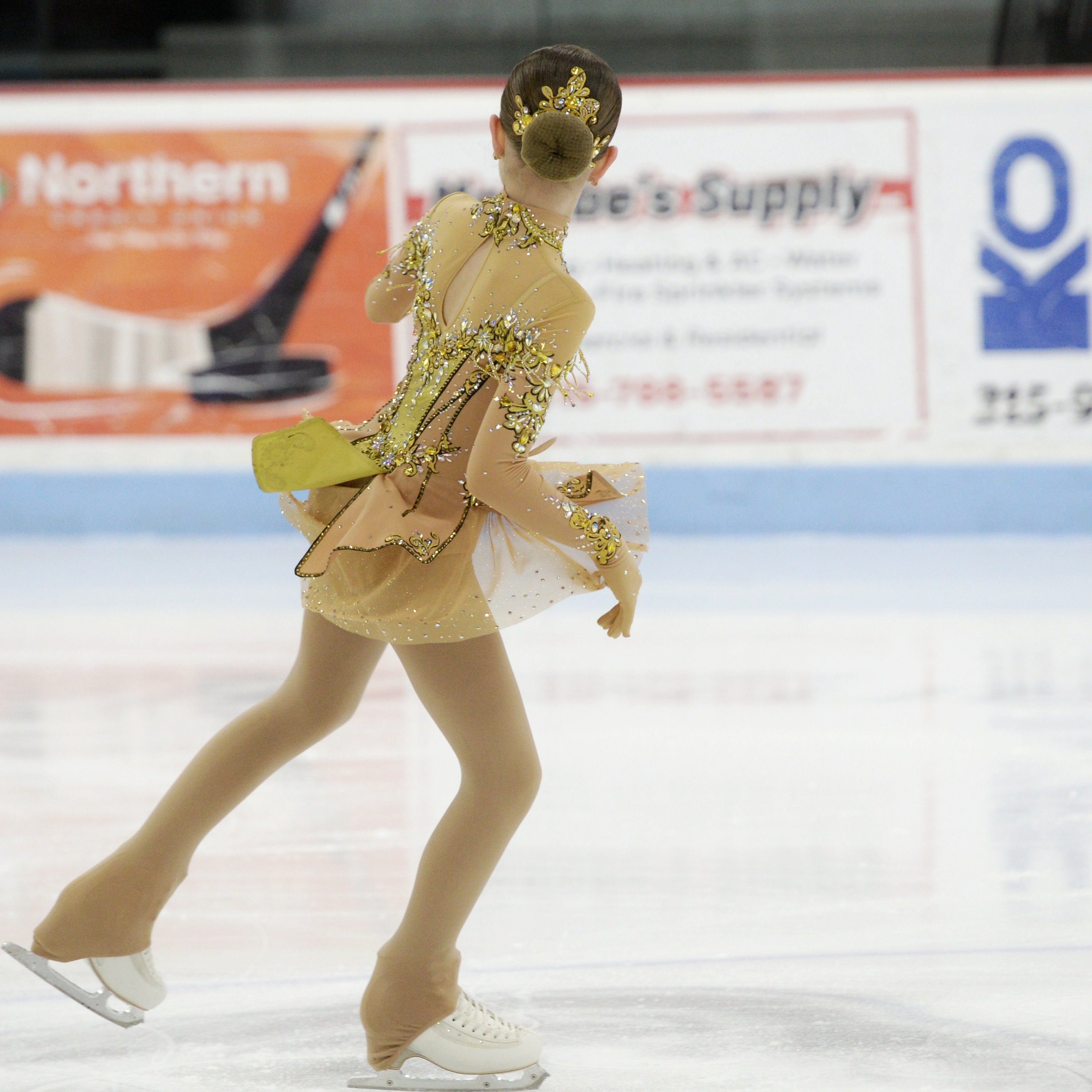 figure skating dress crystal designs Black Figure Skating Dress with Rhinestones and Feathers, Competition Ice Skating Costume
