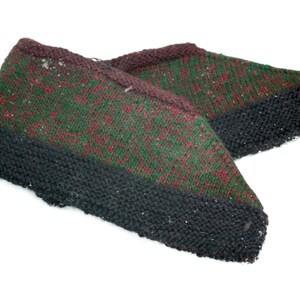 Knit Women Slippers, Fancy Slippers, Vintage Knitted Slippers for Christmas, Hand Knit Socks, Warm Wool Socks, Crochet Slippers Foot Warmers