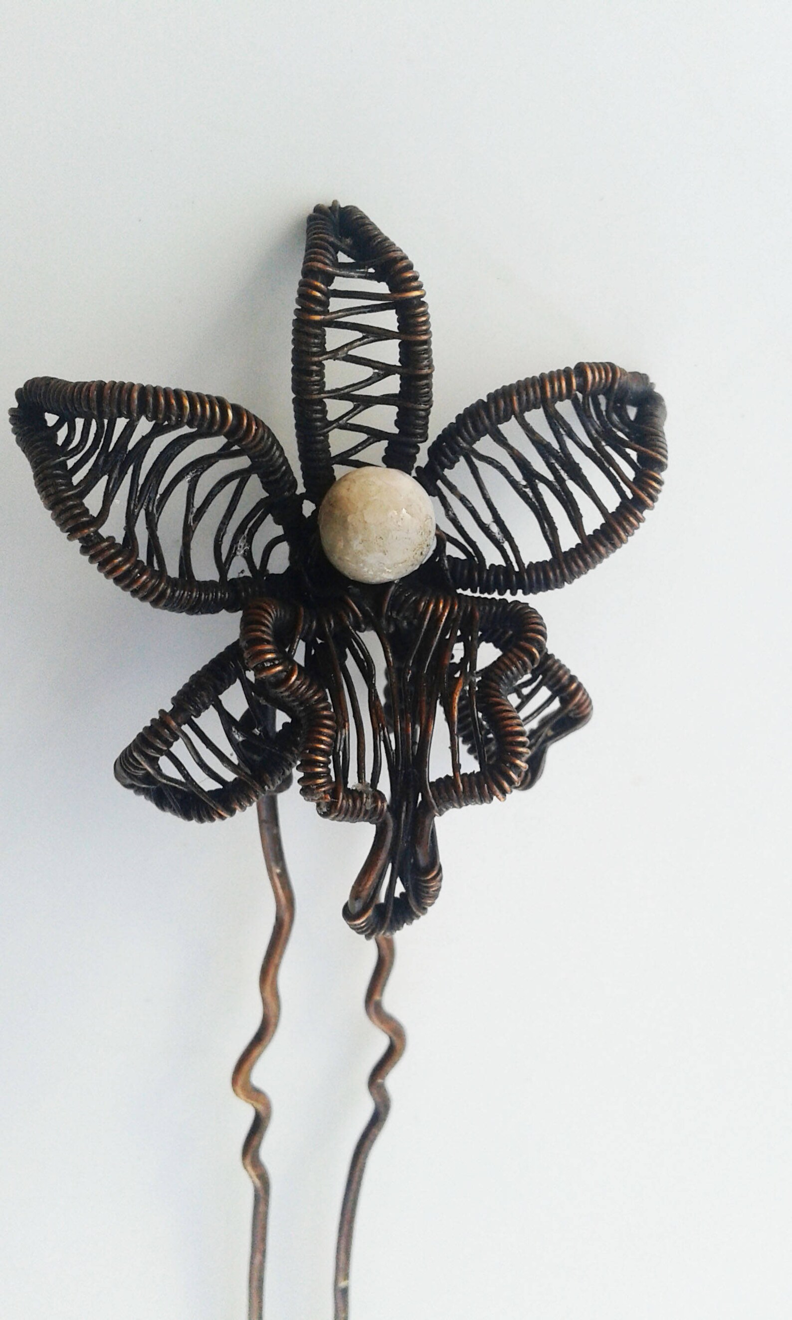 Copper wire hair pin romantic hair fork hair accessories hair Etsy