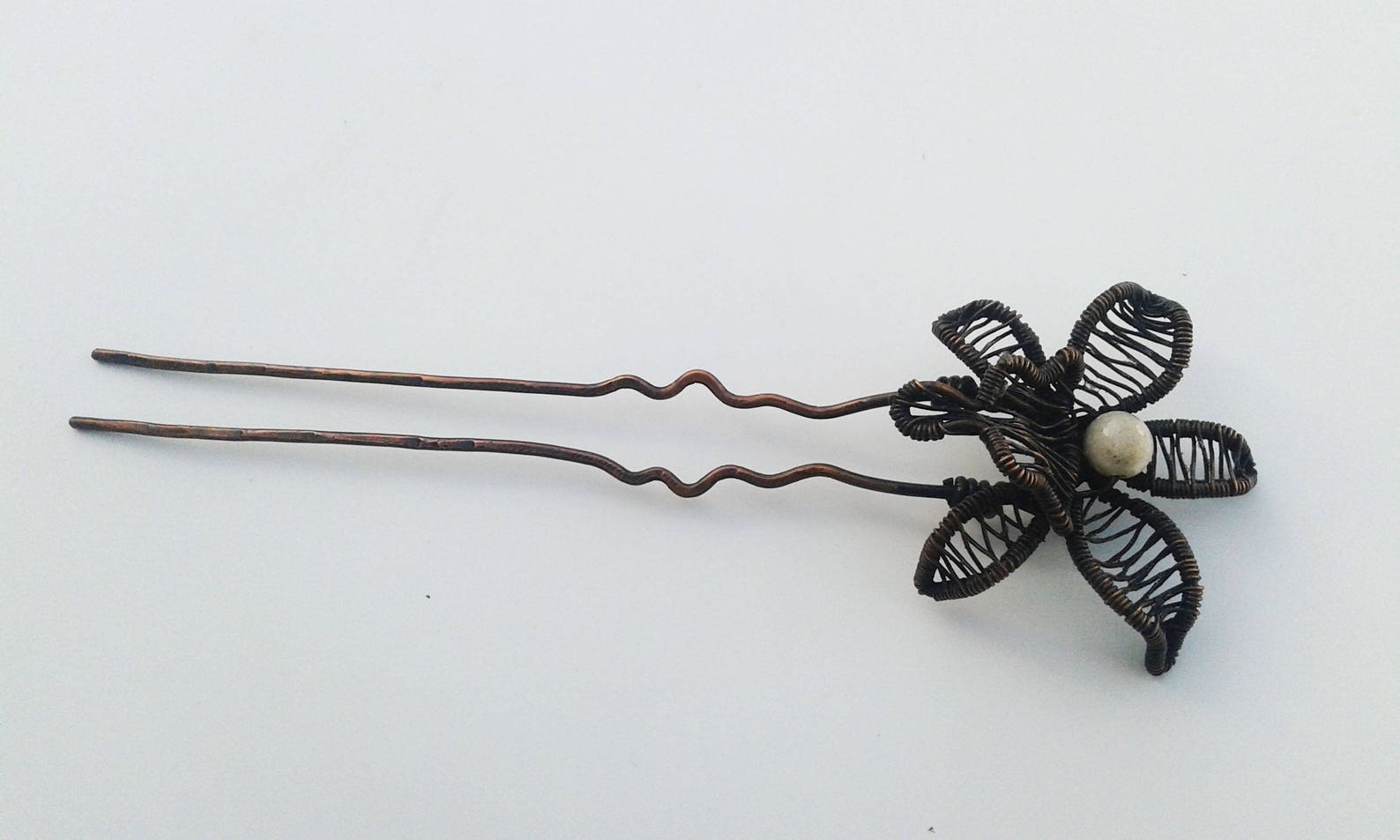Copper Wire Hair Pin Romantic Hair Fork Hair Accessories Hair Etsy